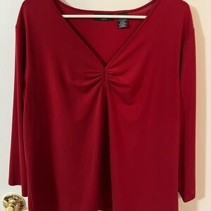 apostrophe woman 16-18W Elegant Red Women's Top